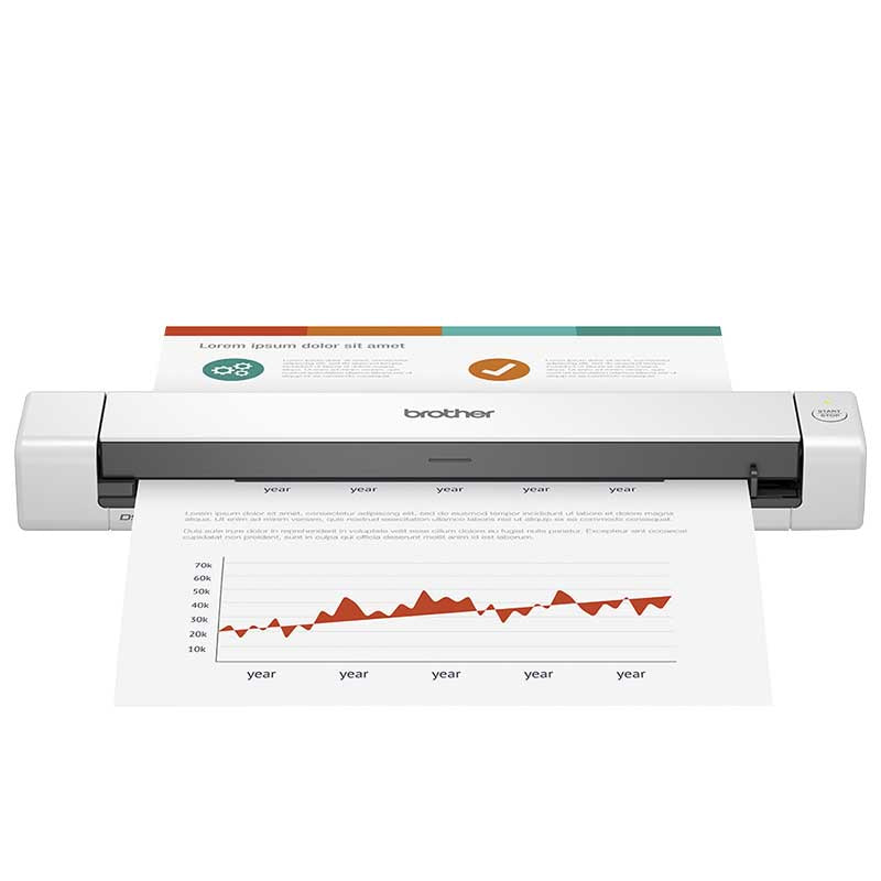 Scanner Portátil Brother USB Branco - DS640 Truedata